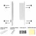Large White 4-Way Locking Cat Door - Secure Entry for Your Pet - Buy Online on SooperMarket.com