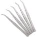 HEEPDD 5-Pack Stainless Steel Curved & Straight Tweezers for Eyelash Extensions | Precision Pointed Tips | International Shipping Available - Buy Online on SooperMarket.com