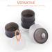 Vicloon Baby Milk Powder Dispenser 4-Layer Portable Storage Container - Gray & Pink | Stackable Pots for Kids Snacks, 120ml per Layer - Buy Online on SooperMarket.com