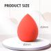 LYFONDYI Multi-colored Teardrop Beauty Makeup Sponge Set - 4 Pack of Makeup Blenders for Foundation, Powder, and Liquid - Face Blending Kit - Buy Online on SooperMarket.com