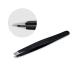 Professional Beauty Eyebrow Tweezers Slanted Tip Stainless Steel Tweezer Black