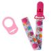 TIAN-K Pacifier Chain Baby Pacifier Chain with Clip Holder for MAM Rings Pacifier Shield Nipple Leash Pink