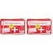 cartrend first aid kit Classic with Malteser first aid measures DIN 13164 red pack of 2 pack of 2 red