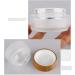 1PC 100ml/3.5oz Empty Frosted Glass Cream Jar with Wood Grain Lid Refillable Travel Makeup Cosmetic Face Lotion Cream Emulsion Container Bottle Storage Pot with Inner Linner - Buy Online on SooperMarket.com