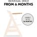 Hauck Alpha+ Wooden Tray Natural - FSC Sustainable Certified Beechwood Elevated Highchair Tray Easy to Clean - Buy Online on SooperMarket.com