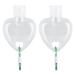 MUNEFE 2 Set Travel Bottle Travel Squeeze Bottle Plastic Liquid Bottle for Cosmetics Liquid Soap Portable Toiletries(Heart)