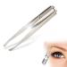 Eutuxia Tweezers with LED Light. Eyebrow and Eyelash Hair Removal Tool. Pluck & Trim Unwanted Hairs. Illuminate Dark Areas with Bright Lighting for Better Accuracy & Precision. Stainless Steel. Tweezers Single