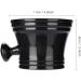 Plastic Shaving Soap Bowl | Black Shaving Mug for Men | Shave Cream and Soap Bowl - Buy Online on SooperMarket.com