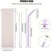 10 All Straws - Reusable Silicone Straws for 30 and 20 oz - Flexible Easy to Clean with 1 Carrying Bag and 2 Cleaning Brushes Multicolor BPA Free Bent Smoothie Straw - Buy Online on SooperMarket.com