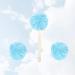 Buy Blue Shower Bath Balls - Soft Solid Color Bath Sponge for Relaxing Bath Time - Buy Online on SooperMarket.com