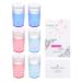 Beaupretty clear jelly stammer for nail silicone nail art stamper kit diy nail art tools double -sided nail art stamper clear silicone punch jelly with scraper 3set (random color)