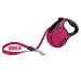 Cong roll -out dog leash in 5m length I For large dogs up to 50kg i size L i high -quality roller linen with break & lock system in pink i comfortable leash with soft handle & reflective belt terrain l (up to 50 kg) fuchsia