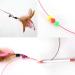 SLSON Feather Teaser Cat Toy Interactive Cat Catcher and Exerciser Wand for Cats and Kitten Playing with Feather Bell and Flexible Wire - Buy Online on SooperMarket.com