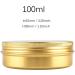 Zeoabsy 10 Pieces 100ml Gold Aluminum Empty Jars - Ideal for Storage & DIY Projects - Fast International Shipping - Buy Online on SooperMarket.com
