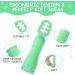 Vicloon Baby Fork and Spoon Set - 2Pcs Silicone Weaning Utensils for Self Feeding, Easy Grip Toddler Cutlery Kit - Soft Infant Spoon in Green - Buy Online on SooperMarket.com