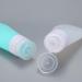 2-Pack Travel Silicone Bottles Set - Wasteland-Proof Refillable Containers with Carrying Bag - Mini 90ml Shampoo & Lotion Bottle - Green & White - Buy Online on SooperMarket.com