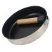 BCOATH Camping Portable Pan Egg Pan Flat Skillet Camping Cookware Griddle Pan Stainless Steel Cookware Pans Portable Camping Pan Mini Egg Cooker Multi-Function Pan Non Stick Wok Wood