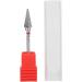 Electric Tungsten Steel Drill Bits for Nails - Red Manicure Pedicure Grinding Head - Buy Online on SooperMarket.com