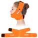 Face Slimming Cheek Mask V Face Line Belt Breathable Chin Lift Up Anti Wrinkle Sleep Mask Strap(Orange)