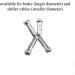 Yadaland 11.8mm Aluminum Bicycle Cable End Caps - 100 Pieces for Mountain and Road Bike Brake Tips Shifter - Buy Online on SooperMarket.com