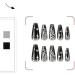 Ruarby False Nails Full Cover Nail Tips Butterfly Press On Nails French Tip False Nails Stick on Nails DIY Manicures Supplis - Buy Online on SooperMarket.com