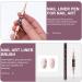 FOMIYES Real Hair Side Fringe Pen Nail Art Drawing Line Pen Double-end Nail Art Pen Nail Painting Pen Flamingo Scrunchies - Buy Online on SooperMarket.com