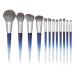 DFHBFG 12 Cone Bevel Tail Handle Makeup Brush Set Gradient Handle Loose Powder Eye Brush Tool As shown in the figure D