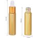 Tianzd 12 Pack 10 ml Empty Chrome Yellow Drip Bottles with Glass Pipette - Perfect for Essential Oils & Perfume - Gold Screw Cap - Buy Online on SooperMarket.com