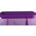 Aquarium Fish Tank Transparent Aquarium Fish Tank LED Acrylic Three Divisions Breeding Isolation Box for Small Fishes Mini Breeding Fish Tank (Purple) - Buy Online on SooperMarket.com