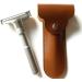 Premium PU Leather Travel Holder for Double Edge Safety Razor - Compact & Stylish Razor Case - Buy Online on SooperMarket.com