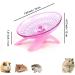 woojfcang Silent Hamster Wheel Flying Saucer Hamster Running Wheel for Syrian/Dwarf Hamster Gerbils Squirrels Guinea Pig Small Animals Pets Playing Toys Exercise Sports Wheel (Plastic Pink) - Buy Online on SooperMarket.com