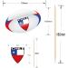 Chile Flag Rugby Ball Food & Cupcake Picks Toppers Party Decorations (14 Pack) - Buy Online on SooperMarket.com