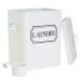 Laundry Detergent Container for Powder, Beads, and Pods, White Laundry Canister with Scoop for Bathroom Organizing and Storage, 100 Ounce Capacity (White, 7x9x6 in)