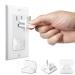 HiCanwn 50 Pack Outlet Covers Baby Proofing Plug Covers Child Proof Electrical Protector Safety Socket Covers Electric Outlet Pulg Covers for Baby Child White