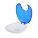 Press-to-Open Retainer Case Portable Denture Box Teeth Retainer Box False Teeth Container for Denture Braces Mouth Guard (Blue)