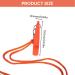 Vigorola 2 pcs Dog Whistle with Lanyard ABS Plastic Dog Training Whistles for for Recall and Pets Training(Orange + Light Green) - Buy Online on SooperMarket.com