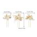 Gorais Pearl Bride Wedding Hair Pins - Leaf Bridal Hair Pieces Rhinestone Hair Clips (Pack of 3) - Gold Accessories for Women and Girls - Buy Online on SooperMarket.com