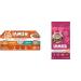 IAMS Perfect Portions Healthy Wet Cat Food Adult Grain Free Pat - Chicken and Tuna 75 g (Pack of 12) & Proactive Health Dry Cat Food Adult - Urinary Tract Health - Chicken 3.18kg Bag