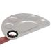 Stainless Steel 5-Well Makeup Palette & Spatula - Perfect for Cosmetic Blending - Buy Online on SooperMarket.com