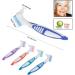 4pcs Denture Cleaning Brush Denture Brush Double-Sided Denture Cleaner with Ergonomic Handle Fashion - Buy Online on SooperMarket.com