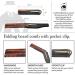 GBS Folding Beard Comb Stainless Steel Beard Comb for Combing Hair Beards and Mustaches Folding Pocket Comb for Men Handmade 100 100mm Fine Teeth with Pocket Clip - Buy Online on SooperMarket.com
