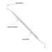 Masako Large Double-Sided Stainless Steel Blackhead Remover | 17 cm Pimple & Acne Tool for Nail & Foot Care | International Shipping Available - Buy Online on SooperMarket.com