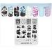 Alexnailart nail image stamp stencil nature theme stamping plate manicure printing tool 2#