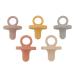 Pacifiers with Handle 5 Pack Silicone Pacifiers for Newborns for Extra Safety