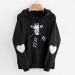 Women's Tops Long Sleeve Heart Hoodie Sweatshirt Ladies Jumper Drawstring Pocket Pullover Love Daisy Print Blouse 4X-Large Giraffe - Black - Buy Online on SooperMarket.com