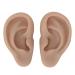 Artificial Ear Model Flexible Reusable Simulation Silicone Ear Model Convenient for Ear Piercing Exercise for Earrings Display(Deep Skin Color) - Buy Online on SooperMarket.com