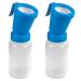 Q'mark 2 Pack Teat Dip Cup Non Reflow Nipple Cleaning Disinfection Dip Cup for Cow Sheep Goat Non-Return Teat Dipper - 300 ml Blue