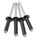 Cabilock Black Rivets Threaded Rivets 120pcs Black Blind Rivets Aluminium Alloy Flange Rivets Fastener Nails Rivets Supplies .4 .2 Stainless Steel Rivets Stainless Steel Set