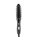 Curling Iron Brush Dual Voltage Foldable Tourmaline Ceramic Ionic Hair Heated Round Brush Anti-Scald Hot Thermal Brush(1 in)(US Plug)