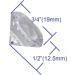 Clear Acrylic Diamond Vase Fillers - 180 pcs 3/4 Inch for Wedding Party Decoration - Buy Online on SooperMarket.com